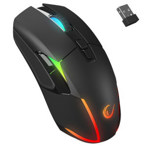 Rampage NOVA M4 - myszka gamingowa bezprzewodowa, optyczna  4800 DPI RGB, czarna