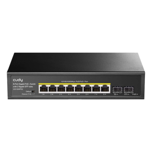 CUDY GS1008PS2 | przełącznik sieciowy, 8-portowy, Gigabit, PoE+, 120W