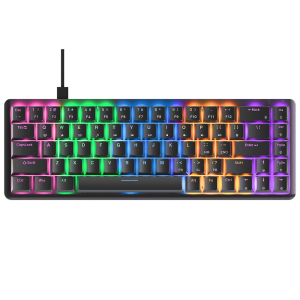 Rampage Klawiatura Mechaniczna REBEL-BLACKBS Rainbow Light, niski profil