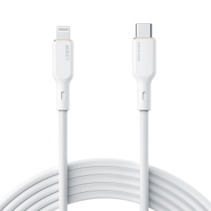 Aukey Kabel USB-C - Lightning MFi 27W silikon 1,8m