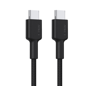 Aukey Kabel USB-C - USB-C 2.0, QC 18W, oplot 0,9m