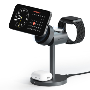 Aukey Ładowarka indukcyjna 3 w 1, Qi2.0 15W