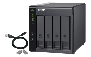 QNAP TR-004 | 4-zatokowa jednostka rozszerzająca dla QNAP/PC, złącze USB-C, Tower