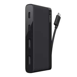 Belkin Hub USB-C 2x USB-C, 2x USB-A, 5 Gbps, czarny