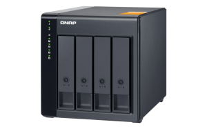 QNAP TL-D400S | 4-zatokowa jednostka rozszerzająca dla QNAP/PC, zestaw z kartą i przewodami, Tower