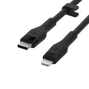 Belkin USB-C - Lightning silicone 3M Black