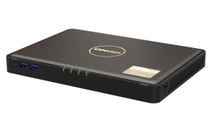 QNAP TBS-464-8G | 4-zatokowy serwer NASbook, Intel, 8GB RAM, 2x 2.5GbE, Compact