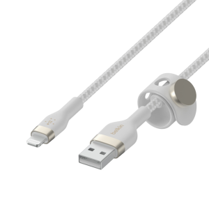 Belkin Kabel USB-A na Lightning, w oplocie, 2 m, biały