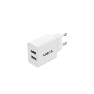 Unitek Ładowarka 2*USB-A 12 W biała