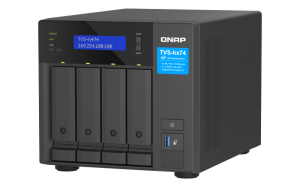 QNAP TVS-h474-PT-8G | 4-zatokowy serwer NAS, Intel Pentium 8GB RAM, 2x 2,5GbE RJ-45, PCIe Gen4 Tower