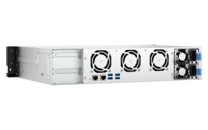 QNAP TS-855eU-RP-8G | 8-zatokowy płytki serwer NAS, Intel Atom, 8GB RAM, 2x 2,5GbE RJ-45, RP, RACK