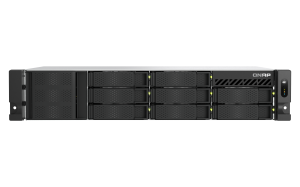 QNAP TS-855eU-8G | 8-zatokowy płytki serwer NAS, Intel Atom, 8GB RAM, 2x 2,5GbE RJ-45, RACK