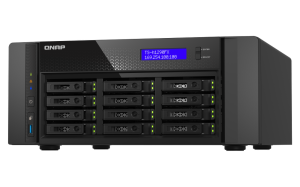 QNAP TS-h1290FX-7302P-256G | 12-zatokowy all flash NAS, AMD Epyc, 256GB RAM, 2x 25GbE SFP28, Tower