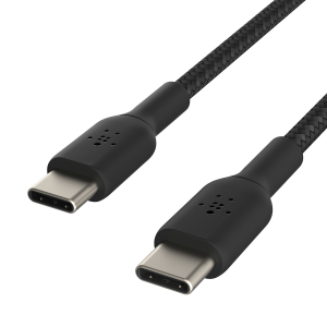 Belkin Kabel USB C na USB C 60W oplot, czarny 0,15m