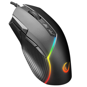 Rampage Comfort myszka gamingowa, programowalna 12800 DPI RGB, czarna