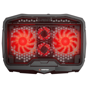 Rampage AD-RX34 Podstawka chłodząca pod laptop 12,1-17" regulowana czarna