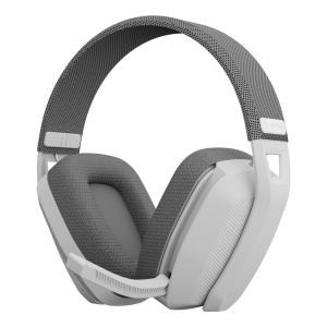 Rampage Słuchawki gamingowe, bezprzewodowe BLITZ z mikrofonem, Bluetooth 5.3, biało-szare