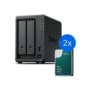 Synology DS725+ /16T | 2-zatokowy serwer NAS w zestawie z dyskami o łącznej pojemności 16TB, Tower