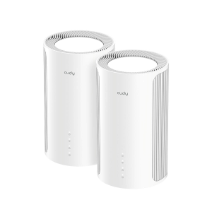 CUDY M11000(2-Pack) | Mesh, WiFi 7, 2,4GHz/5GHz/6GHz, Multi-Gigabit