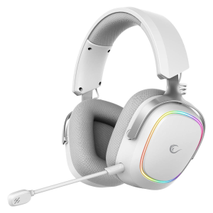 Rampage RETSU Słuchawki bezprzewodowe nauszne BT 2.4G RGB białe