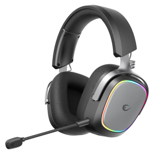 Rampage RETSU Słuchawki bezprzewodowe nauszne BT 2.4G RGB czarne