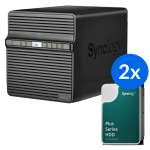 Synology DS423 /12T | 4-zatokowy serwer NAS w zestawie z dyskami o łącznej pojemności 12TB, Tower