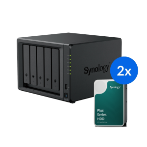 Synology DS1525+ /40T | 5-zatokowy serwer NAS w zestawie z dyskami o łącznej pojemności 40TB, Tower