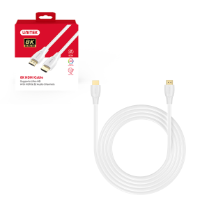 Unitek Kabel HDMI 2.1 8K HDR biały 7,5m