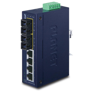 Planet ISW-621TS15 Przemysłowy switch Fast Ethernet 6-portowy z portami światłowodowymi