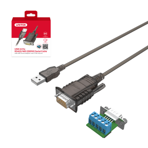 Unitek Konwerter/Adapter USB 2.0 do RS422/RS485 (DB9M) z chipsetem FTDI, 1,5m