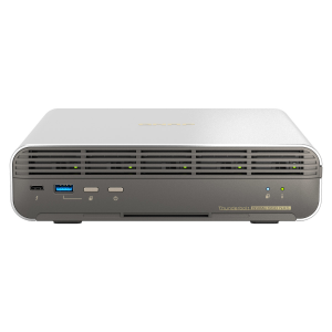 QNAP TBS-h574TX-i5U-16G | 5-zatokowy serwer NASbook, Intel i5-1235U, 16GB RAM, 1x 10GBASE-T, Compact