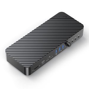 Orico Stacja dokująca USB-C 10Gbps z DisplayLink 4x ekran 4K@60Hz, zasilanie PD 60W