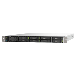 QNAP TS-h1090FU-7302P-64G | 10-zatokowy all flash NAS, AMD Epyc, 64GB RAM, 2x 25GbE SFP28, RP RACK