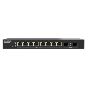 QNAP QSW-L2110-2S8T | Kompaktowy 8 portowy przełącznik zarządzalny Lite, 8x 2,5GbE + 2x 10GbE SFP+
