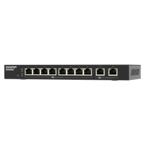 QNAP QSW-L2110-10T | Kompaktowy 8 portowy przełącznik zarządzalny Lite, 8x 2,5GbE + 2x 10GbE BaseT